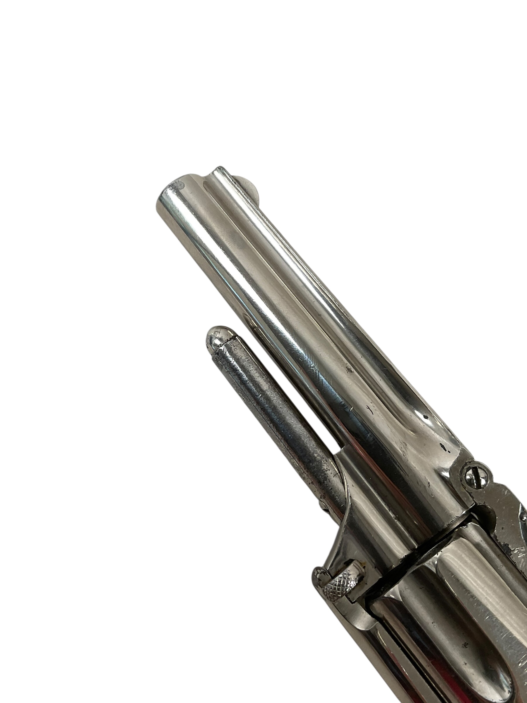 Smith and Wesson 1 1/2 5-Shot Revolver .32 Rimfire Nickeled Ivory Grips 2nd Model ANTIQUE NO PERMIT REQUIRED Smith and Wesson 1 1/2 5-Shot Revolver .32 Rimfire Nickeled Ivory Grips 2nd Model ANTIQUE NO PERMIT REQUIRED
