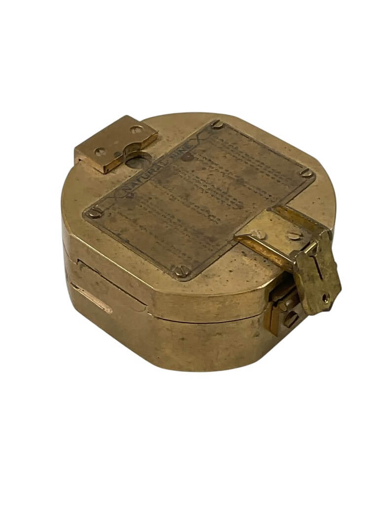 WW2 British Brass Surveyor's Compass Broad Arrowed Dated 1941 WW2 British Brass Surveyor's Compass Broad Arrowed Dated 1941