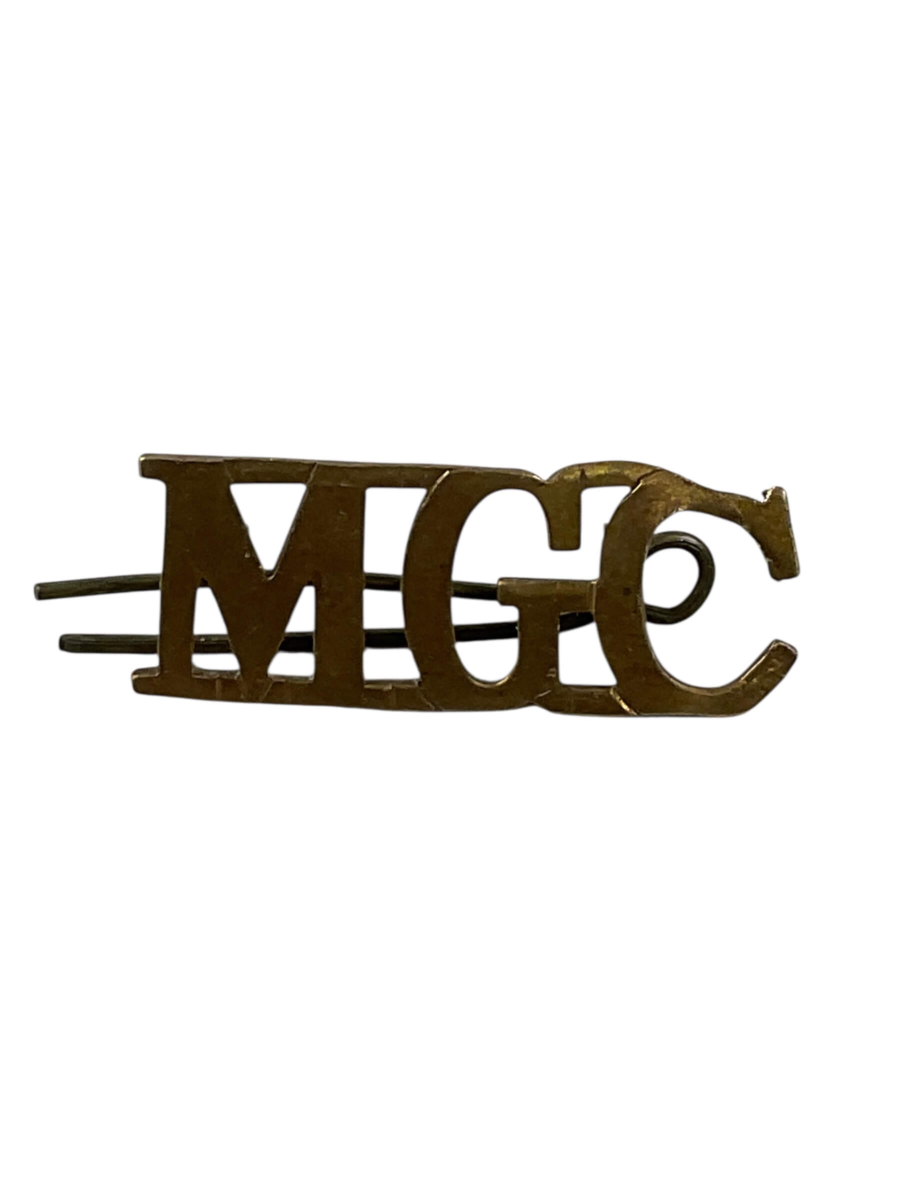 WW1 British BEF Machine Gun Corps Shoulder Title Insignia Single WW1 British BEF Machine Gun Corps Shoulder Title Insignia Single
