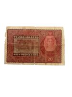 WW1 20 Polish Mark Banknote WW1 20 Polish Mark Banknote