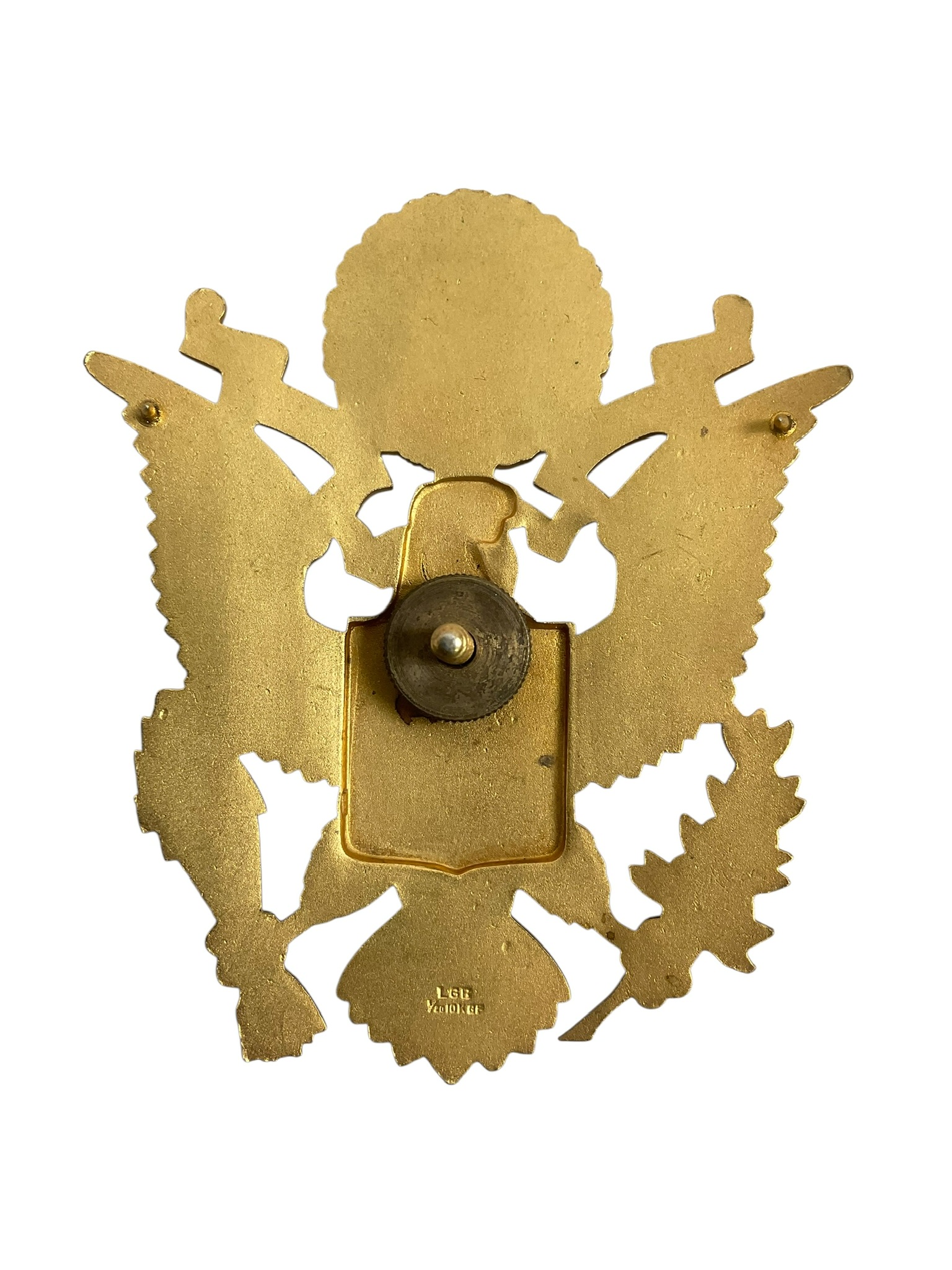 WW2 US Army Officer's Cap Badge 120th 10K Gold Filled WW2 US Army Officer's Cap Badge 120th 10K Gold Filled