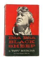 WW2 US USMC Baa Baa Black Sheep "Pappy" Boyington Used Hardcover Reference Book