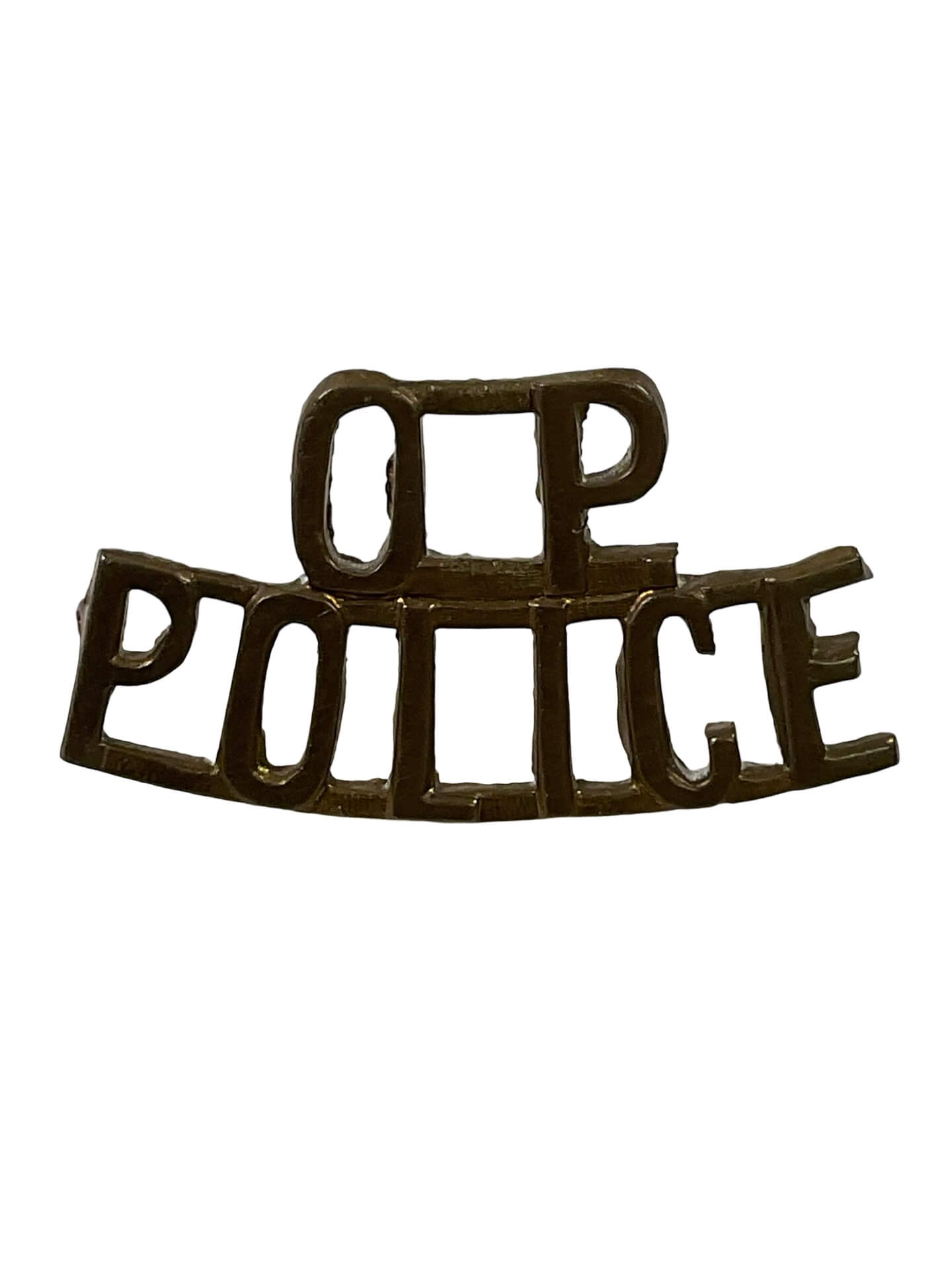 Canadian Ontario Provincial Police OPP Shoulder Title Insignia Single Vintage Canadian Ontario Provincial Police OPP Shoulder Title Insignia Single Vintage