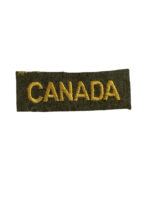 WW2 Canadian Women's Army Corps CWAC CANADA Shoulder Title Insignia Single
