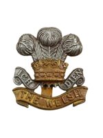 WW2 British The Welsh Regiment Cap Badge WW2 British The Welsh Regiment Cap Badge