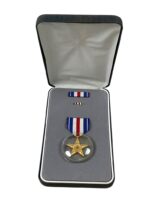 US Army Silver Star With Case and Ribbon Bar and Pin US Army Silver Star With Case and Ribbon Bar and Pin