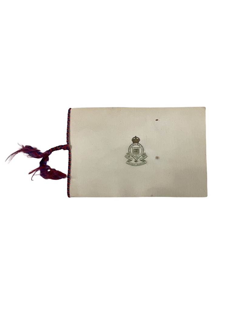 WW2 Royal Canadian Ordnance Corps Christmas Card Dated 1944 WW2 Royal Canadian Ordnance Corps Christmas Card Dated 1944