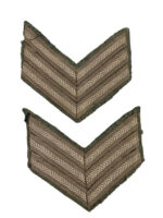 WW2 Canadian Army Sergeant Rank Insignia Pair WW2 Canadian Army Sergeant Rank Insignia Pair