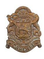 WW1 British BEF 16th Battalion Welsh Regiment Cardiff Pals Cap Badge