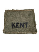 WW2 Canadian Kent Regiment Battledress Slip-On Insignia Single WW2 Canadian Kent Regiment Battledress Slip-On Insignia Single