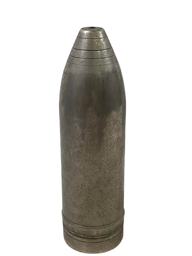 WW1 British BEF 18 Pounder Shell Chromed INERT WW1 British BEF 18 Pounder Shell Chromed INERT