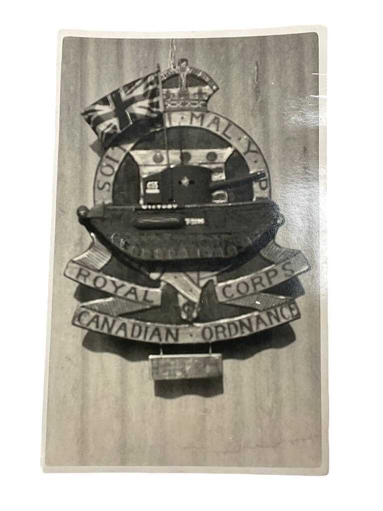 WW2 Canadian RCOC Postcard 1st Canadian Tank Troop Workshop 3" X 5 1/4" WW2 Canadian RCOC Postcard 1st Canadian Tank Troop Workshop 3" X 5 1/4"