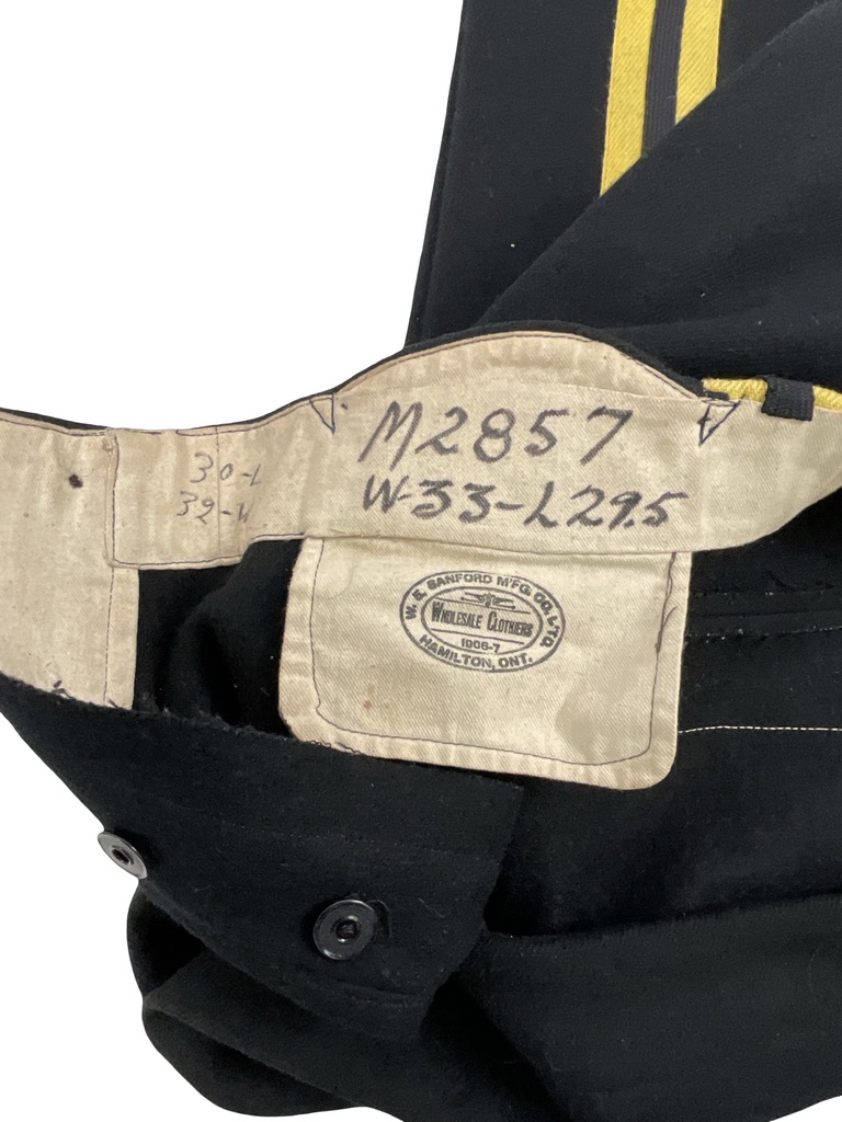 Canadian Militia New Brunswick Dragoons Wool Trousers Pants W 32" I 30" Dated 1907 Canadian Militia New Brunswick Dragoons Wool Trousers Pants W 32" I 30" Dated 1907