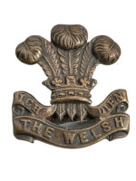 WW2 British The Welsh Regiment Officer's Bronze Cap Badge WW2 British The Welsh Regiment Officer's Bronze Cap Badge