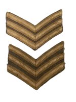 WW2 British Army Sergeant Rank Insignia Pair WW2 British Army Sergeant Rank Insignia Pair