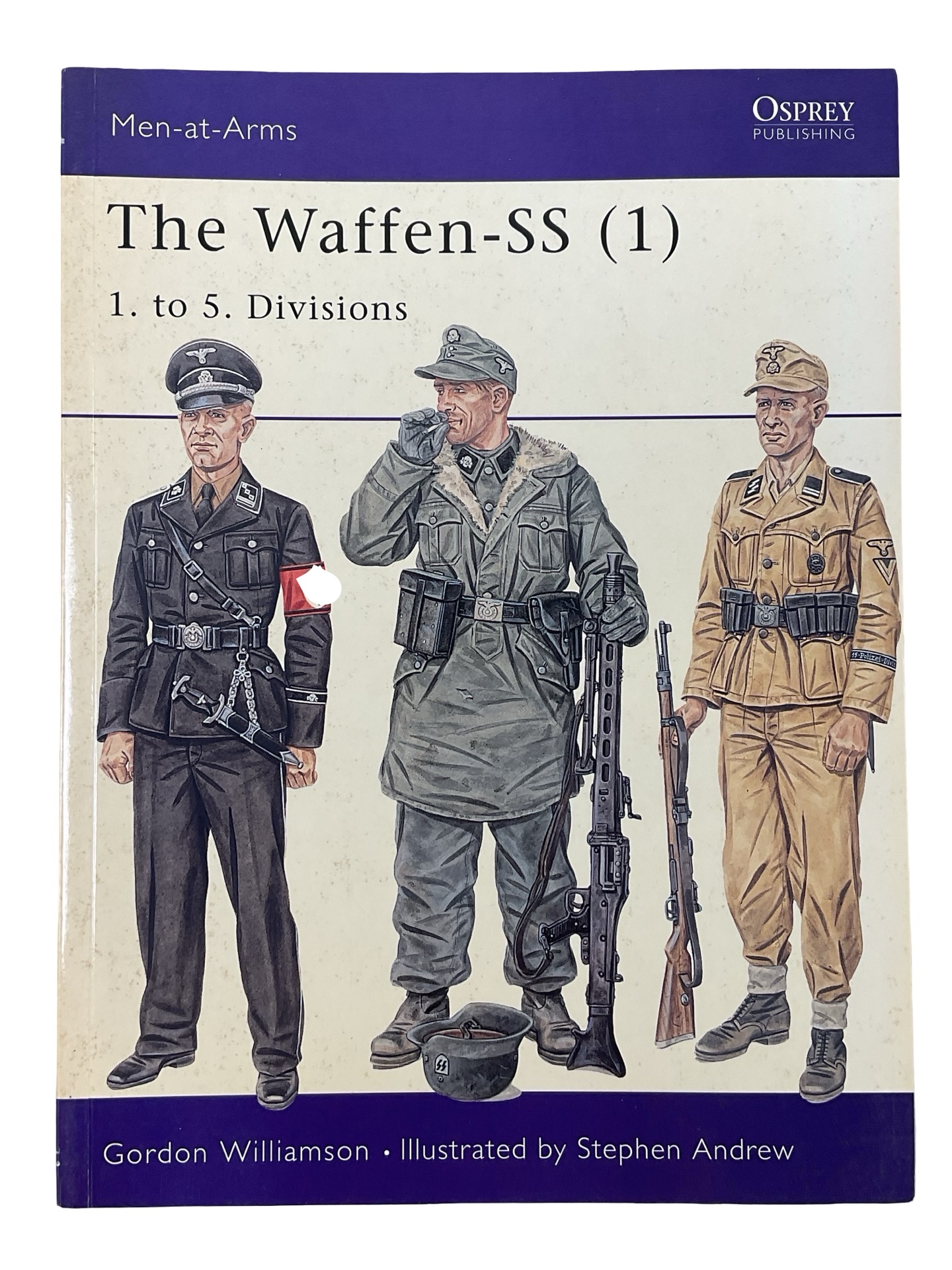 WW2 German The Waffen-SS 1 to 5 Divisions Osprey Men At Arms No 401 Used Softcover Reference Book WW2 German The Waffen-SS 1 to 5 Divisions Osprey Men At Arms No 401 Used Softcover Reference Book