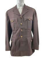 Royal Canadian Mounted Police RCMP Brown Uniform Jacket 42 Chest With Woven Patches