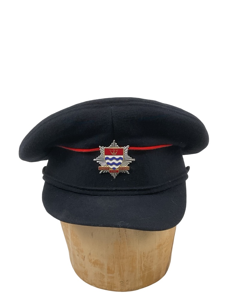 British London Fire Brigade Peak Cap Hat Size 7 British London Fire Brigade Peak Cap Hat Size 7