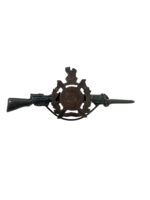 WW1 British BEF King's Own Scottish Borderers Sweetheart Badge Dated 1915