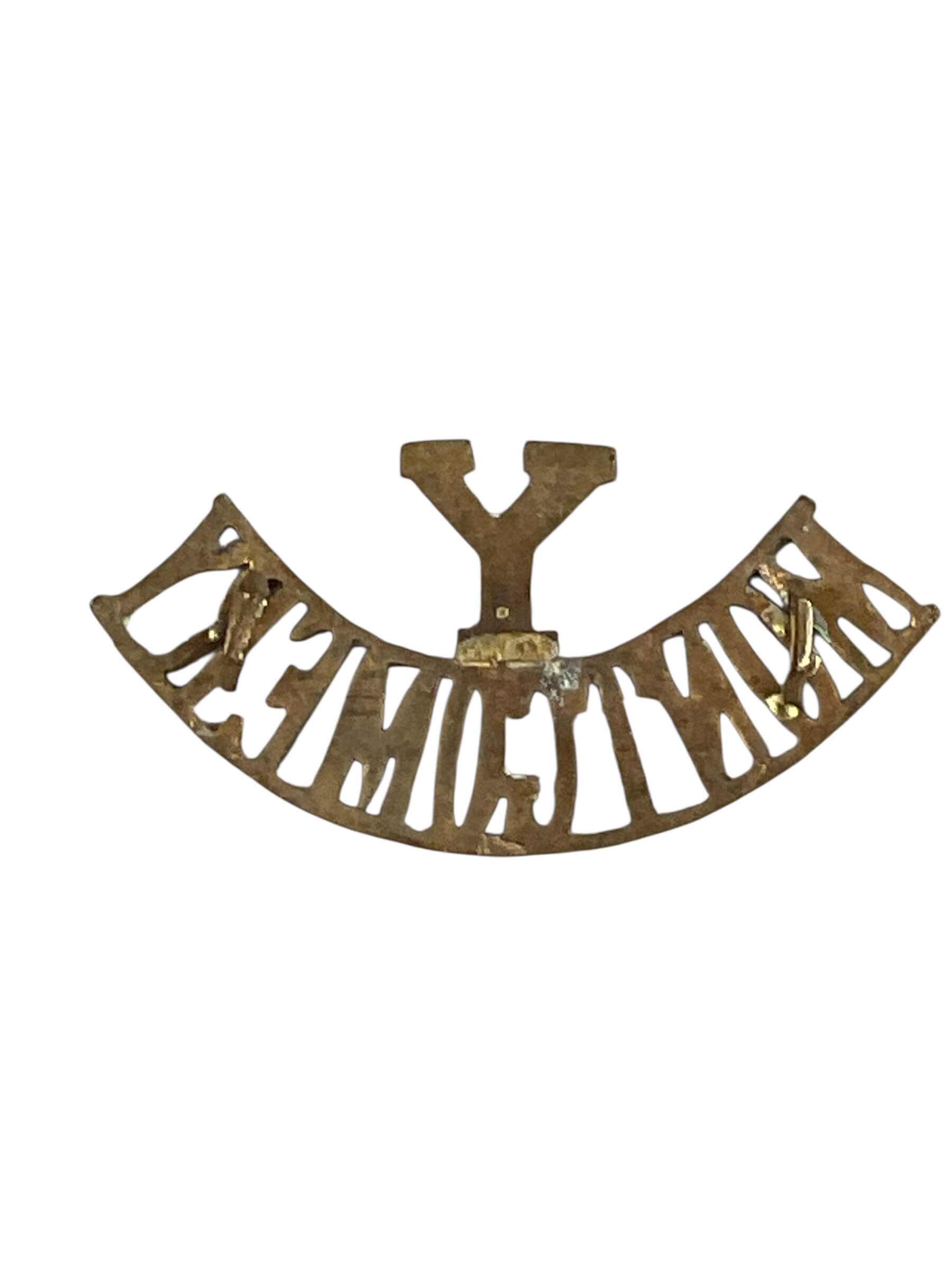 WW1 British BEF Montgomery Yeomanry Shoulder Title Insignia Single WW1 British BEF Montgomery Yeomanry Shoulder Title Insignia Single