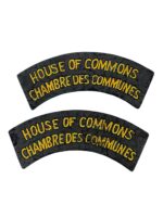 Canadian House of Commons Shoulder Titles Insignia Pair Canadian House of Commons Shoulder Titles Insignia Pair