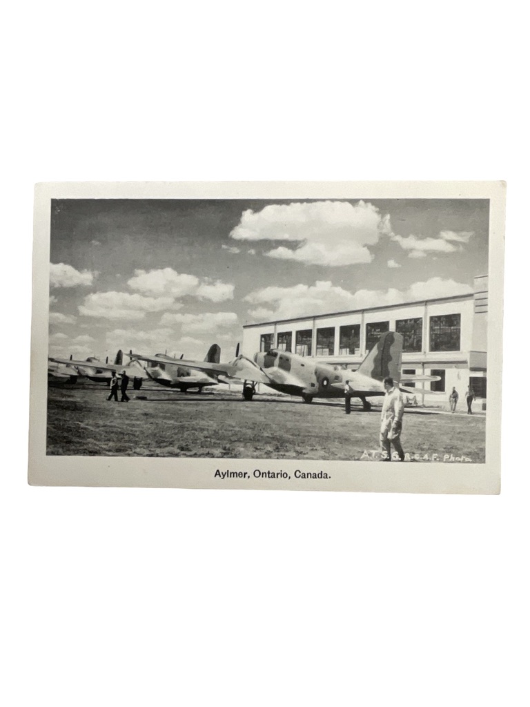 WW2 Canadian RCAF Aylmer Ontario A.T. S.6. Postcard 3 1/2" X 5 1/4" WW2 Canadian RCAF Aylmer Ontario A.T. S.6. Postcard 3 1/2" X 5 1/4"