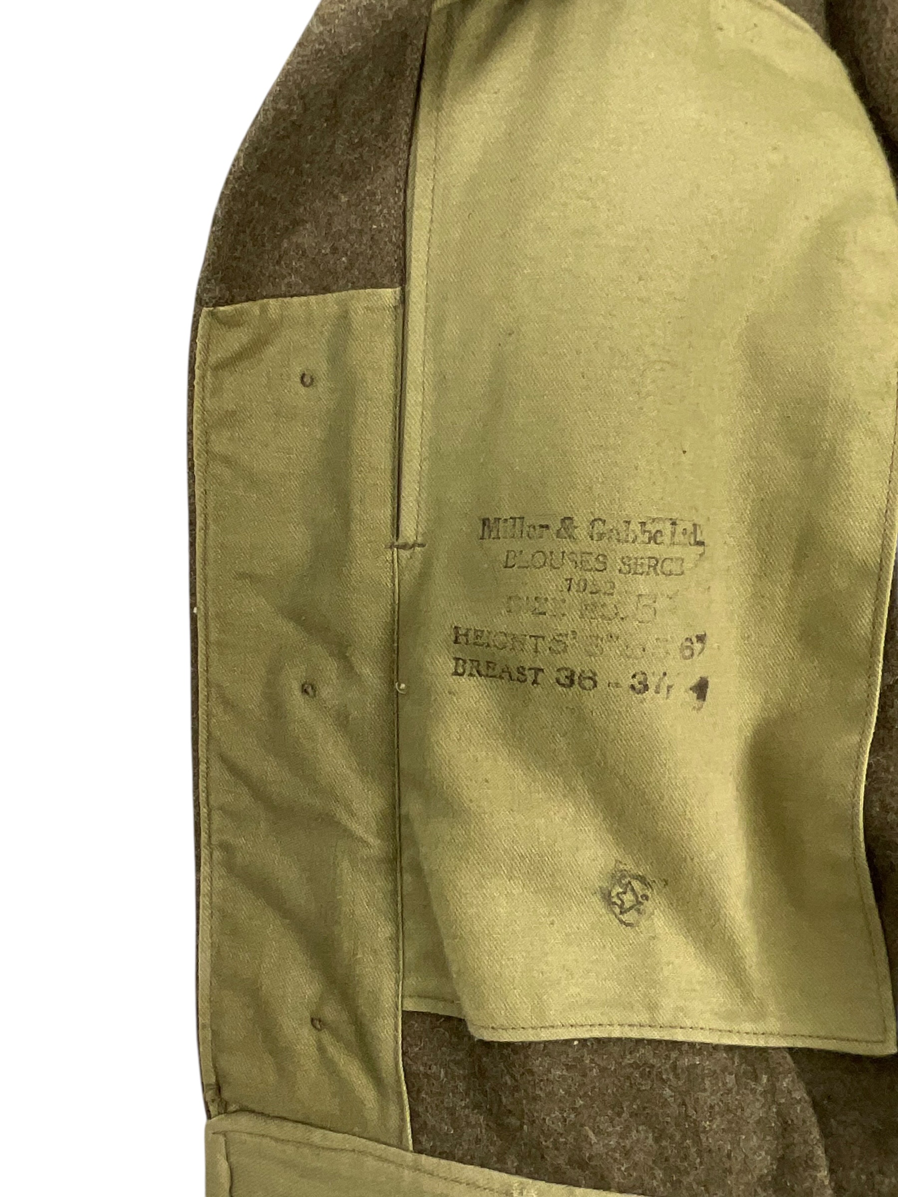 Canadian Forces Korean War PWOR Officer's Battledress Jacket Size 5 Dated 1952 Canadian Forces Korean War PWOR Officer's Battledress Jacket Size 5 Dated 1952