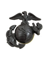 US USMC Other Ranks Blackened Cap Badge US USMC Other Ranks Blackened Cap Badge