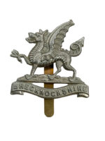 WW1 British BEF Brecknockshire Regiment Cap Badge