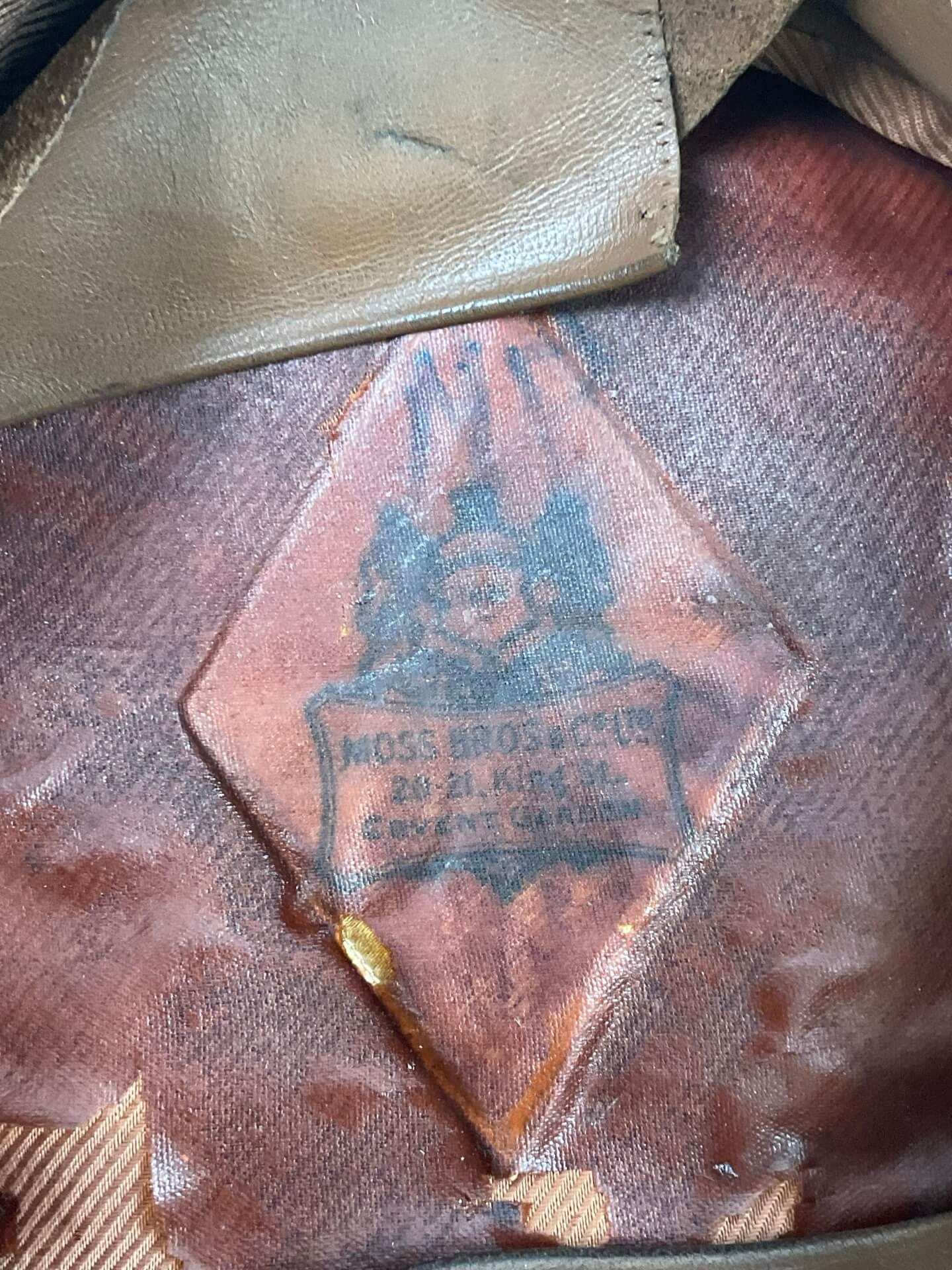 WW2 British Officer's Peak Cap Hat Size 7 Maker Moss Brothers WW2 British Officer's Peak Cap Hat Size 7 Maker Moss Brothers