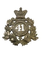 British Victorian 41st Welch Regiment of Foot Brass Helmet Plate British Victorian 41st Welch Regiment of Foot Brass Helmet Plate