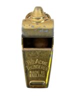 British The ACME Thunderer Whistle Gold Plated British The ACME Thunderer Whistle Gold Plated