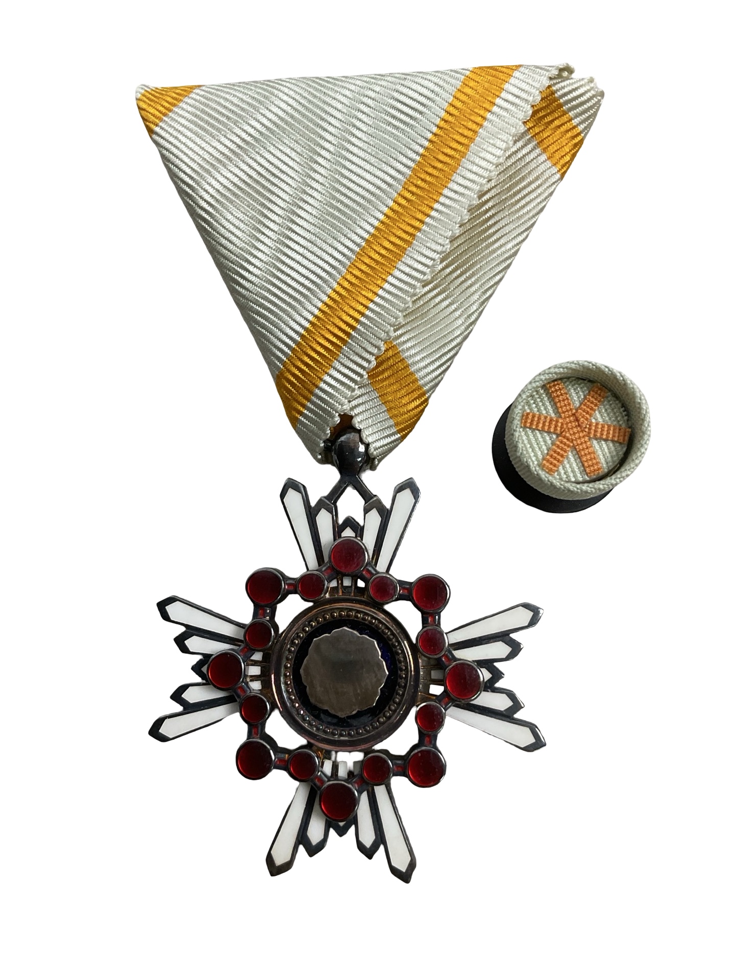 WW2 Japanese Order of the Sacred Treasure 5th Class Full Size Medal In Case With Rosette WW2 Japanese Order of the Sacred Treasure 5th Class Full Size Medal In Case With Rosette