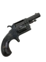 US Hopkins and Allen .41 Rimfire 5 Shot XL No 6 Swing Out Cylinder ANTIQUE NO PERMIT REQUIRED US Hopkins and Allen .41 Rimfire 5 Shot XL No 6 Swing Out Cylinder ANTIQUE NO PERMIT REQUIRED