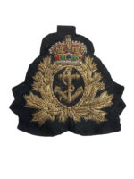 Canadian RCN Navy Officer's Mylar Beret Badge