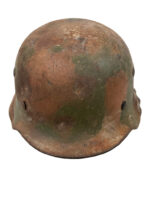 WW2 German M40 Camouflage Steel Helmet Lot No 158 Size 62