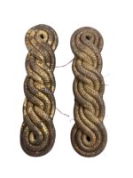British Canadian Officer's Shoulder Boards Insignia Pair British Canadian Officer's Shoulder Boards Insignia Pair