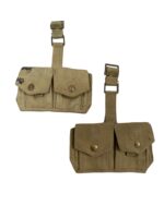 WW2 Canadian P37 Ammo Pouches Pair C Broad Arrowed