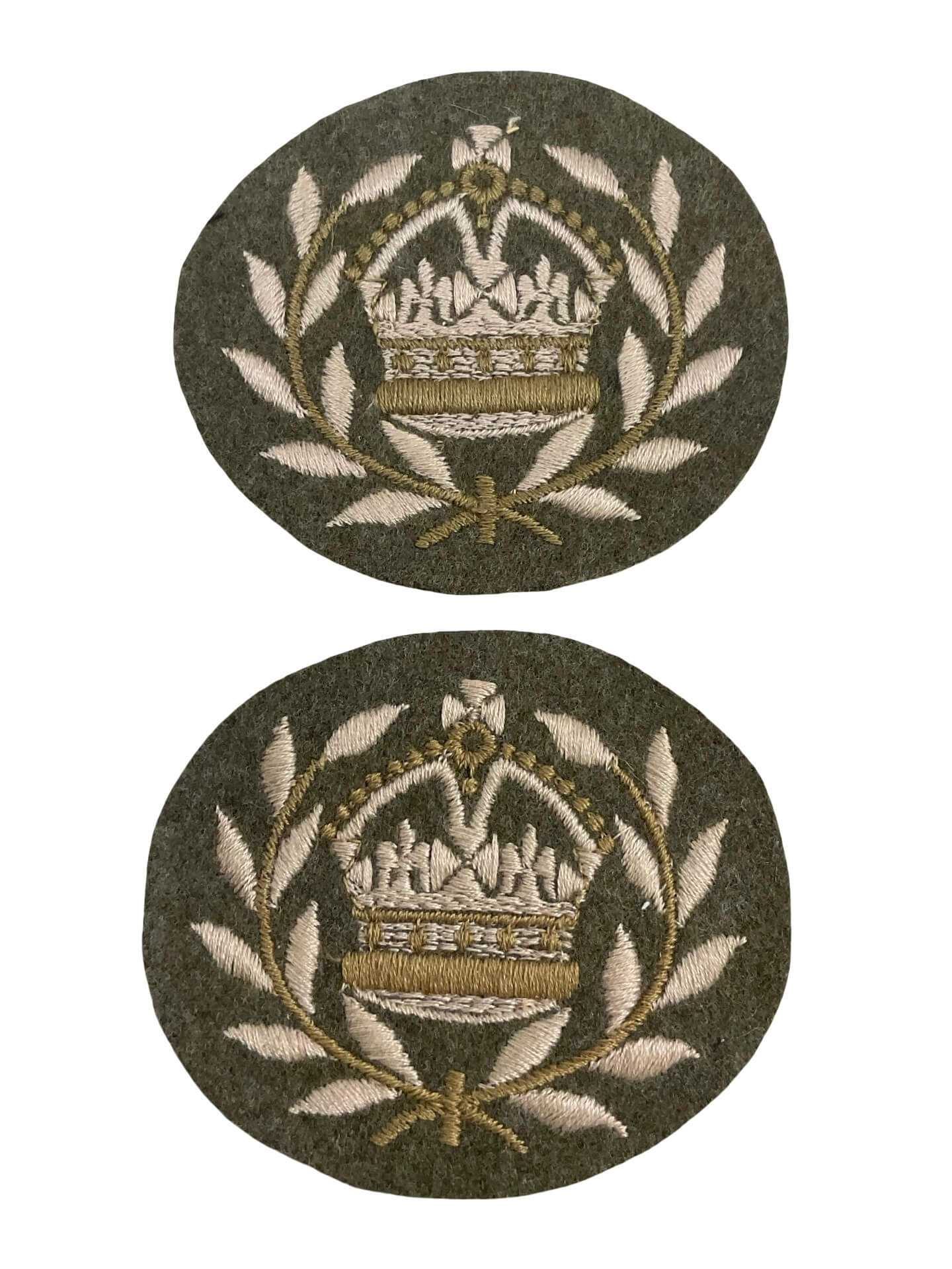 WW2 Canadian Army Warrant Officer 2 Rank Insignia Pair WW2 Canadian Army Warrant Officer 2 Rank Insignia Pair