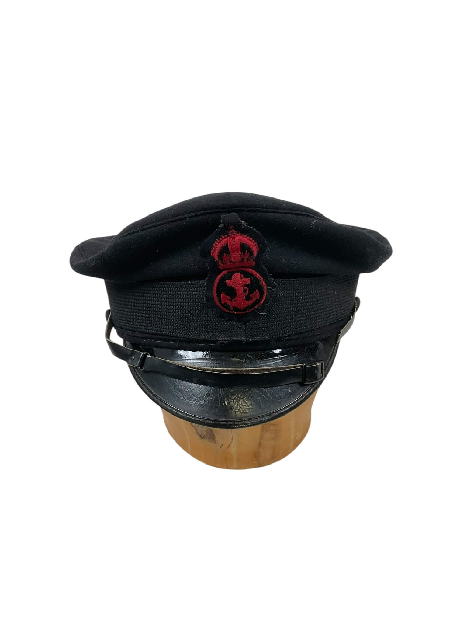 WW2 Canadian RCN Navy Petty Officer Peak Cap Hat With Broken Chin Strap WW2 Canadian RCN Navy Petty Officer Peak Cap Hat With Broken Chin Strap