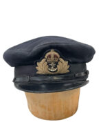 WW2 British RN Navy Officer's Peak Cap Hat Size 7 3/8 WW2 British RN Navy Officer's Peak Cap Hat Size 7 3/8