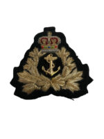 Canadian RCN Navy Officer's Mylar Beret Peak Cap Hat Badge