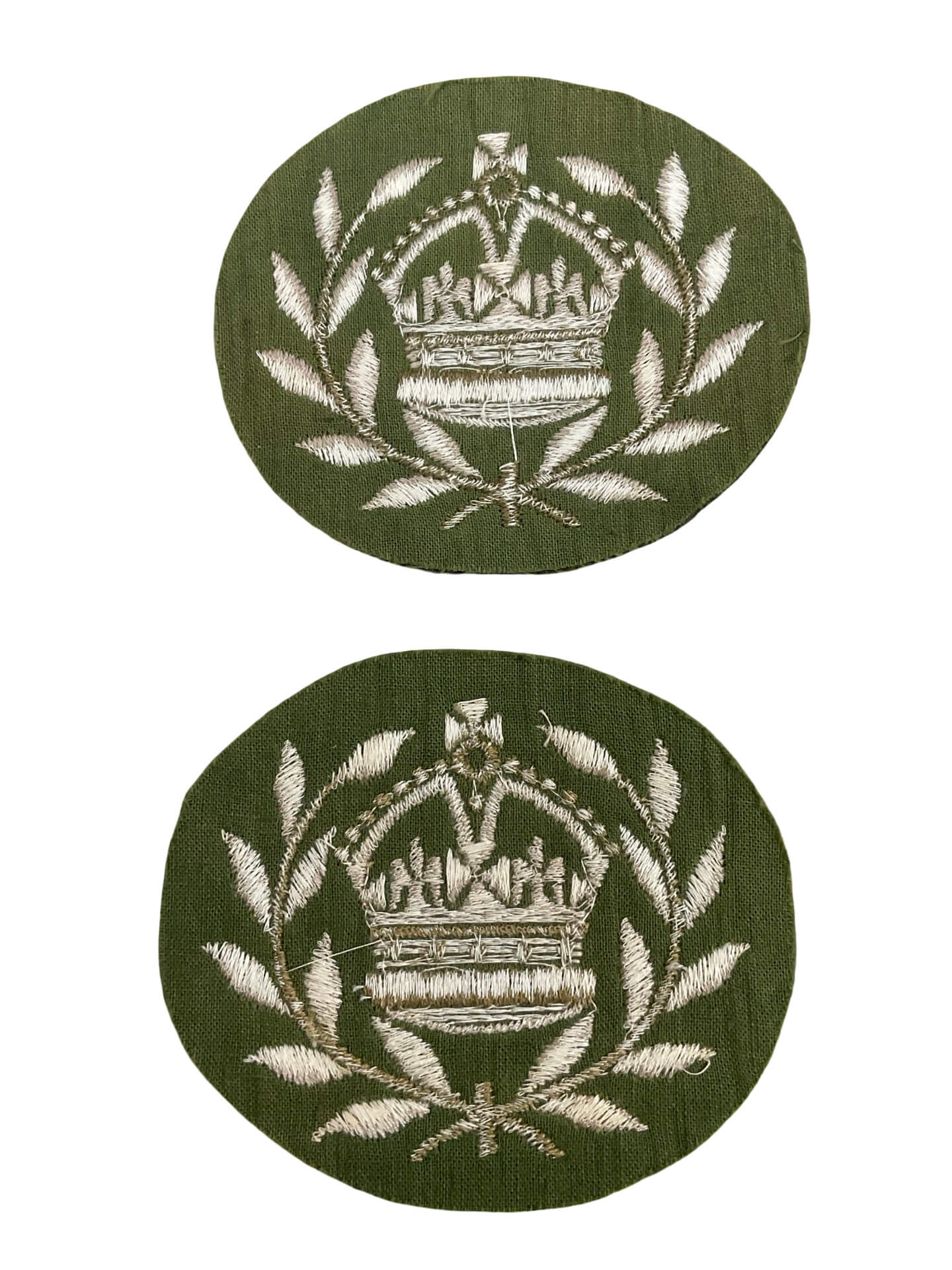 WW2 Canadian Army Warrant Officer 2 Rank Insignia Pair WW2 Canadian Army Warrant Officer 2 Rank Insignia Pair