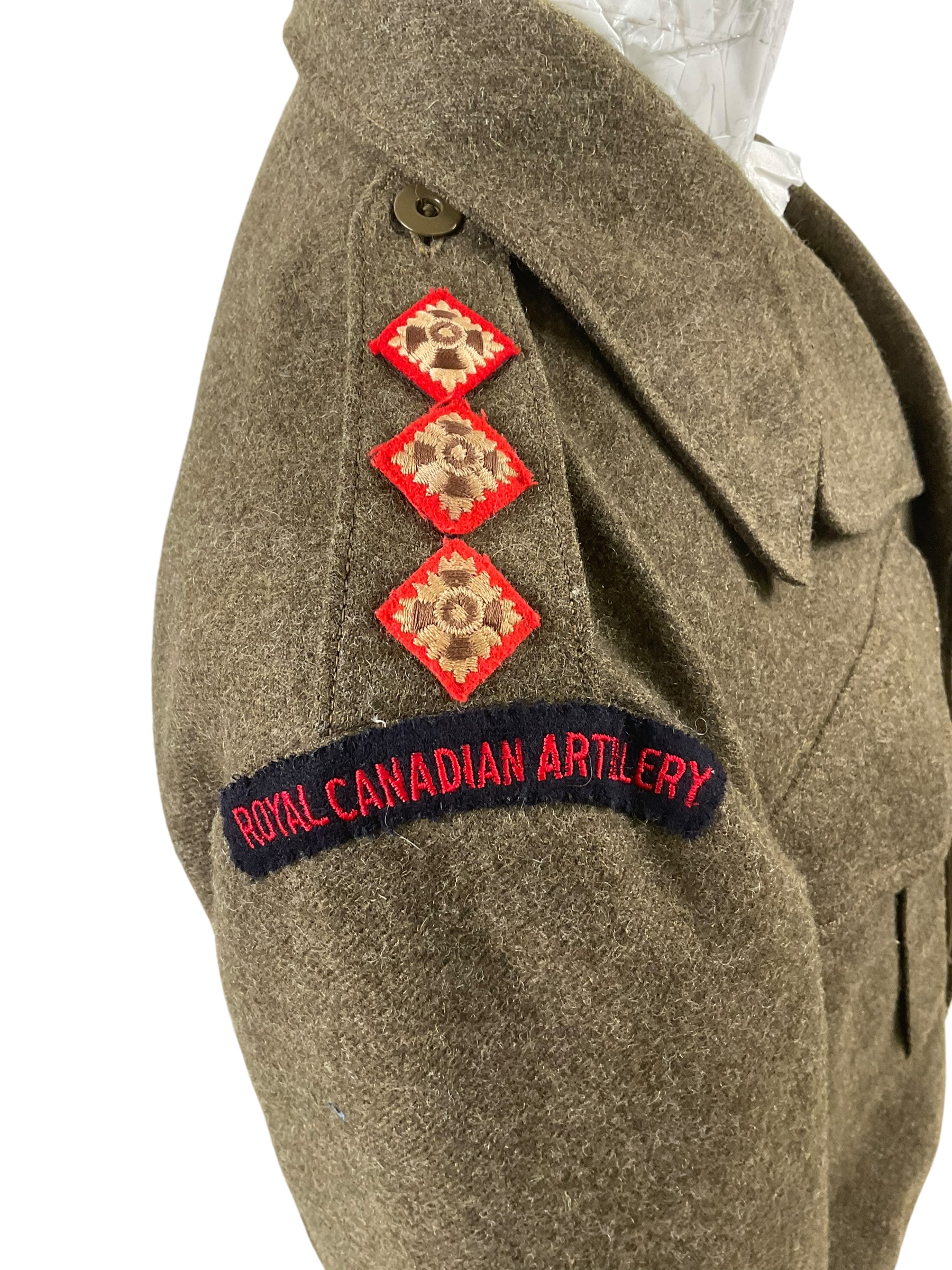 Canadian Army Korean War Officer's Battledress Jacket RCA Size 9 Dated 1951 Canadian Army Korean War Officer's Battledress Jacket RCA Size 9 Dated 1951