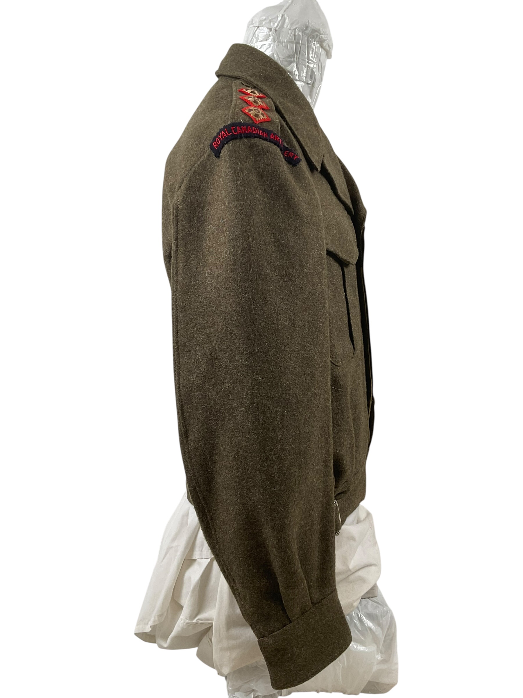 Canadian Army Korean War Officer's Battledress Jacket RCA Size 9 Dated 1951 Canadian Army Korean War Officer's Battledress Jacket RCA Size 9 Dated 1951