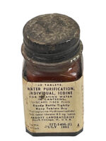 US Army Korean War Water Purification Tablets With Contents US Army Korean War Water Purification Tablets With Contents