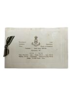 British 2nd Battalion The Green Howards Egypt Christmas Card Dated 1927