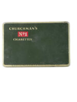 WW2 British Royal Navy HM Ships Only Churchmans Cigarette Tin EMPTY