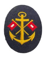 WW2 German Navy Kriegsmarine Signals NCO Career Sleeve Badge Patch Black