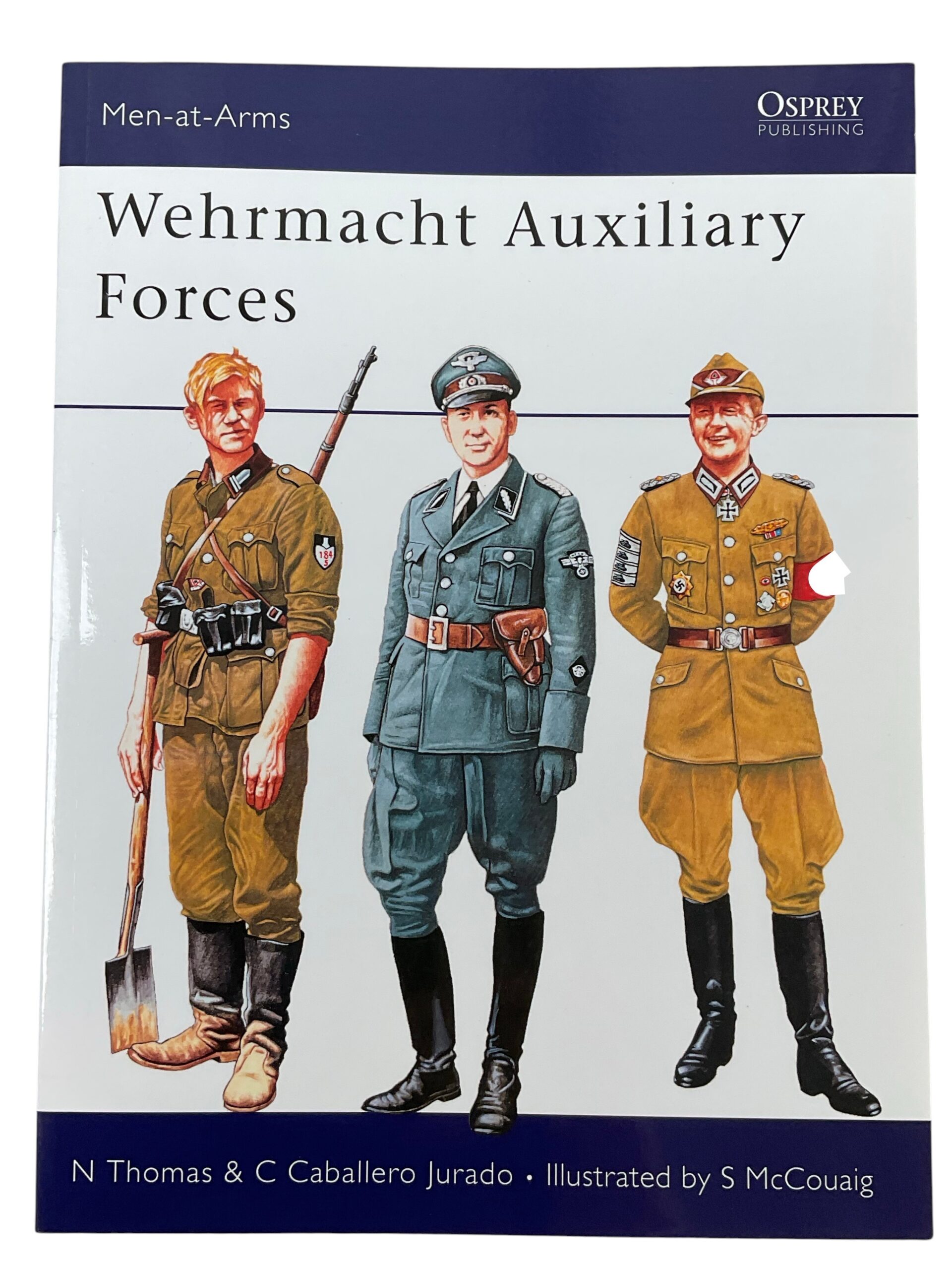 WW2 German Wehrmacht Auxiliary Forces Osprey Men At Arms No 254 Used Softcover Reference Book WW2 German Wehrmacht Auxiliary Forces Osprey Men At Arms No 254 Used Softcover Reference Book